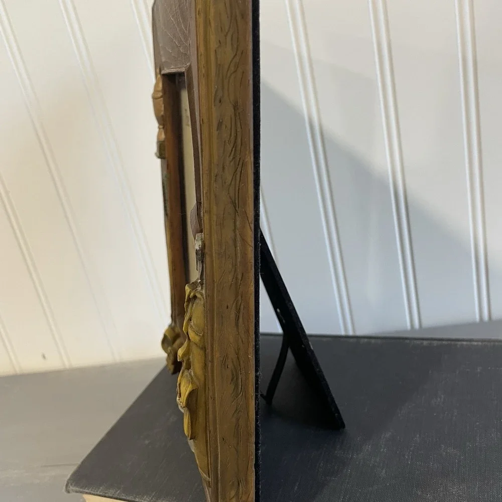 Vintage 1997 Dezine Ltd The Golf Club Hand Painted 4x6‎ Picture Frame 3D Resin